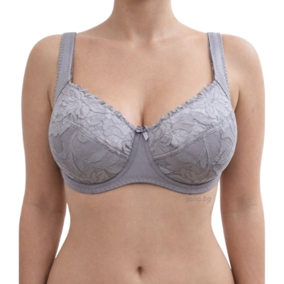 Сутиен с полумека чашка D и красива дантела