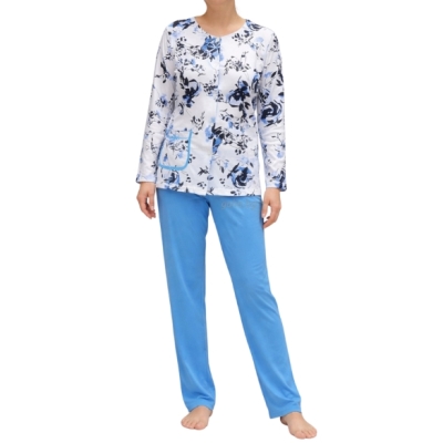 Дамска пижама с цялостно разкопчаване - Петков 11044