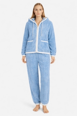 Дамски домашен комлект от велсофт