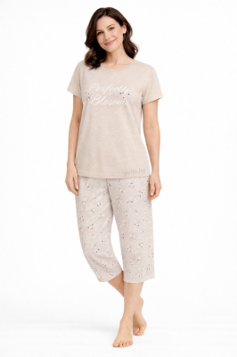 Дамска пижама със семпла шарка- Петков 12716