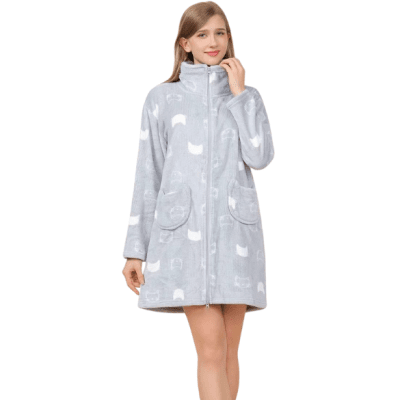 Дамски домашен халат от полар - мод 1297