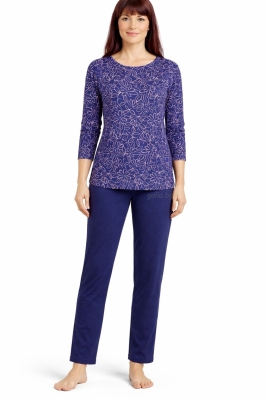 Памучна дамска пижама - Иватекс 4303