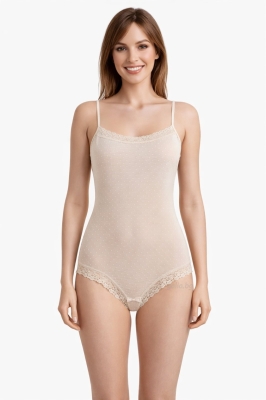 Дамско боди с тънки презрамки тюл- флог - Ивон 3923