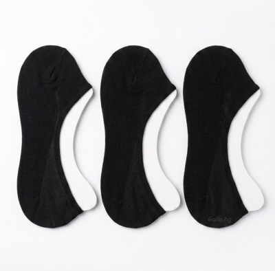 Сет мъжки невидими чорапи- цвички със силикон - мод 808