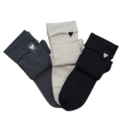 Сет памучни дамски чорапи - Сърце