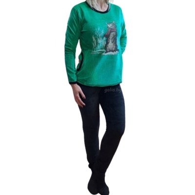 Дамски комплект от плюш - Коте