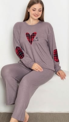 Дамска пижама Сърце - интерлог