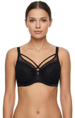 Елегантен сутиен с флорална дантела и акцент - мод 80013