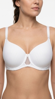 ​Класически сутиен с фино рае и мрежест акцент- чашка D