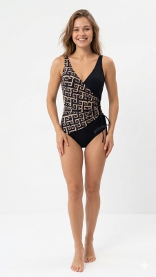 Цял бански тип "Прегърни ме" с мотиви - мод 9029