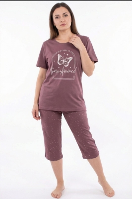 Памучна дамска пижама - Златев