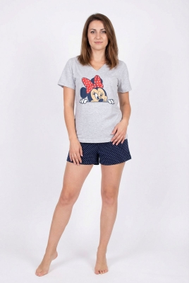 Дамска пижама с къси панталонки- Мини маус 