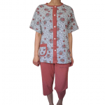 Дамска пижама с къс ръкав  - с копчета