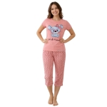 Пижама с къс ръкав и 7/8 панталони- Петков