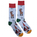 Мъжки коледни чорапи  с елен