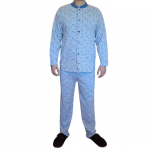 Ватирана мъжка пижама с копчета 21201