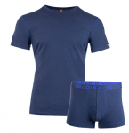 Мъжки комплект тениска и боксер с цветен шев- Диекс 26