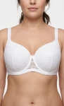 Класически бял сутиен с дантела – максимална опора и елегантност- чашка Е