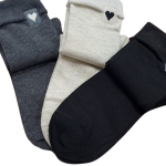 Сет памучни дамски чорапи - Сърце