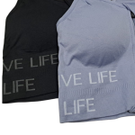 Дамско спортно бюстие с цип