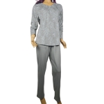 Памучна дамска пижама с дълъг ръкав- Иватекс 4243