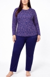Макси дамска пижама с дълг ръкав - Иватекс