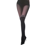 Фигурален дамски чорапогащник с лъскав елемент- мод 626