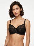 Луксозен  сутиен ,комбиниран с черна дантела и телесен тюл- мод 80006