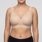 Дамско безшевно бюстие с лазерно изрязване за едър бюст