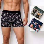 Сет мъжки боксери с атрактивен принт 