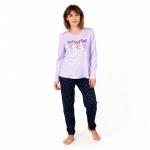 Дамска памучна пижама с картинка-Златев